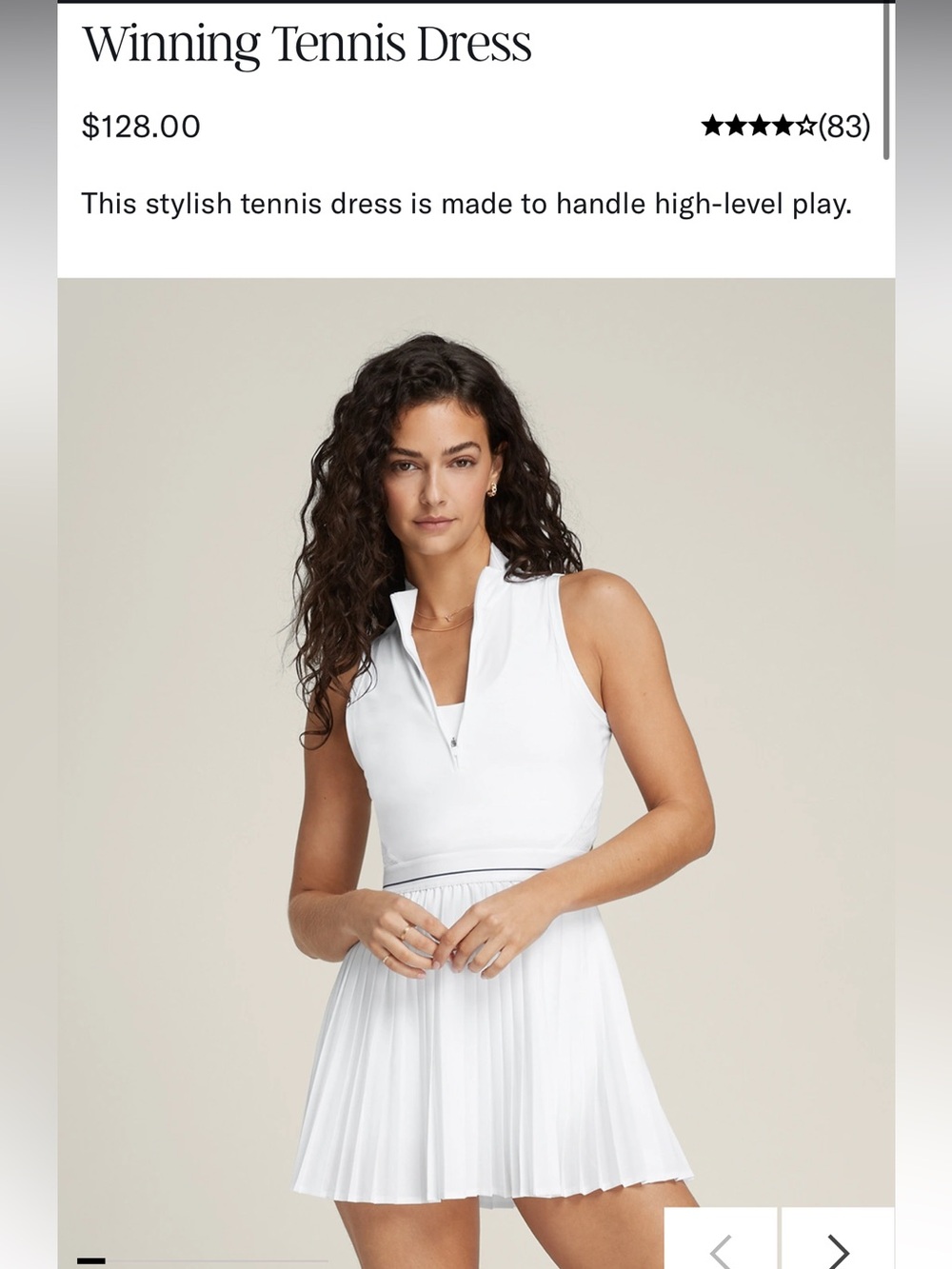 WILSON - winning tennis dress